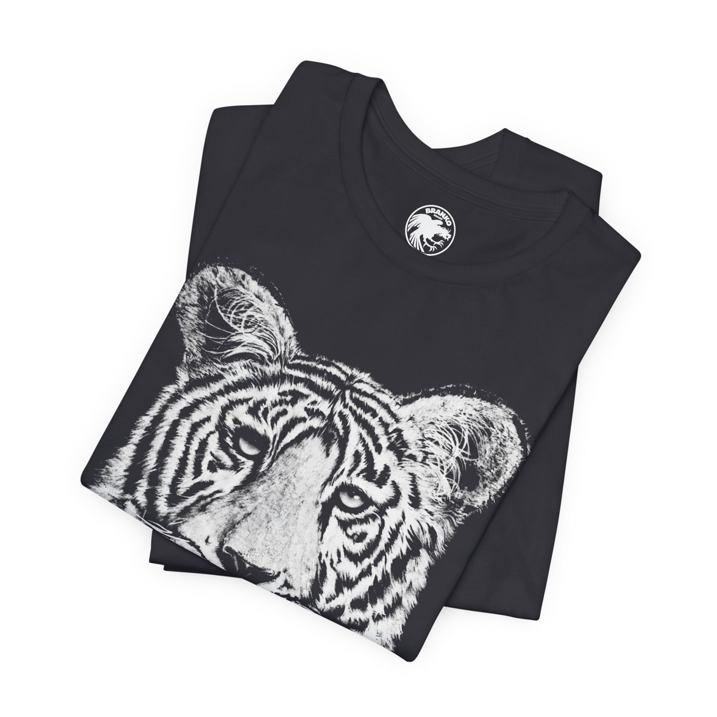 White Bengal Tiger (Replica 90's Tiger Shirt/Oversized Graphic with Vintage Print Effect)