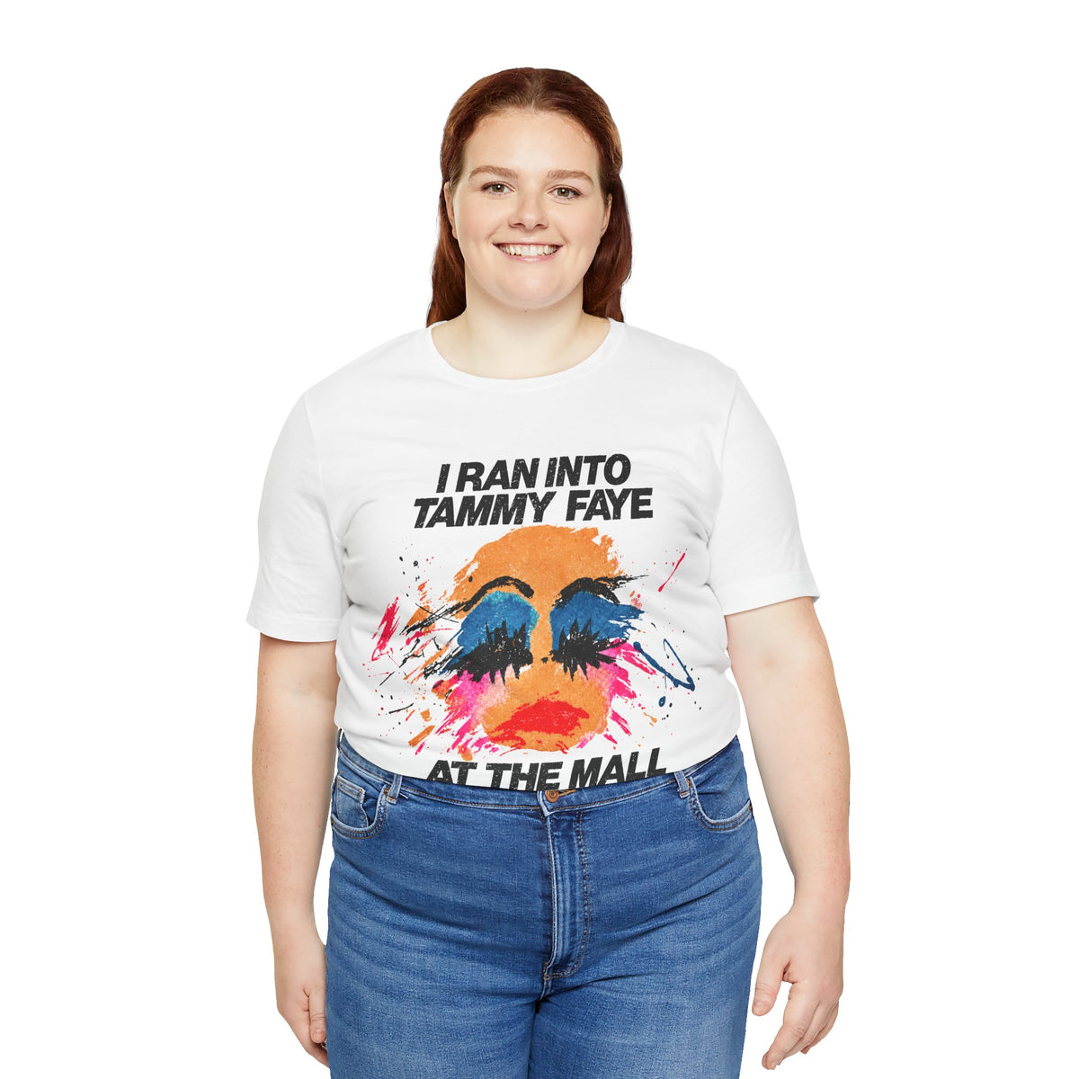 I Ran Into Tammy Faye at the Mall (Replica 80's Novelty Shirt)