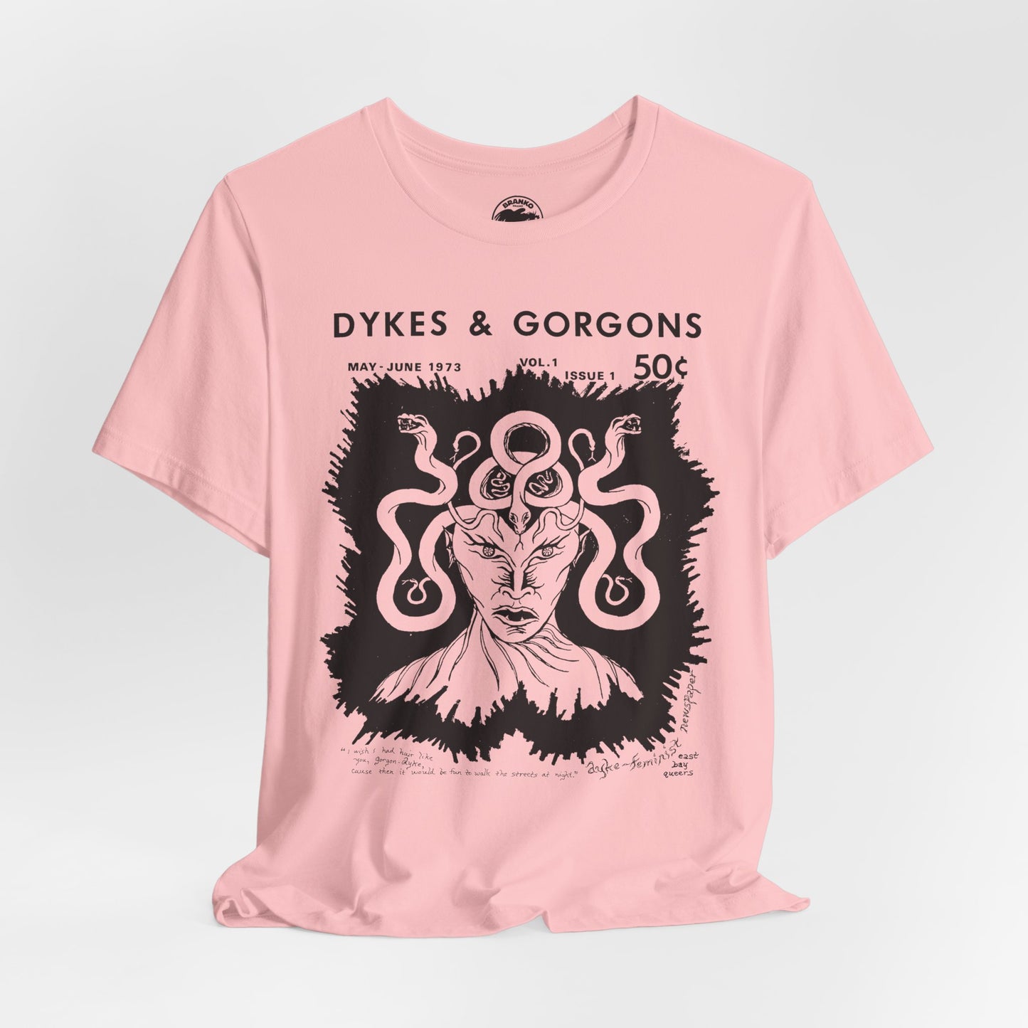 Dykes & Gorgons (1973 Lesbian Zine Cover Art)