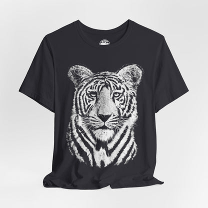 White Bengal Tiger (Replica 90's Tiger Shirt/Oversized Graphic with Vintage Print Effect)