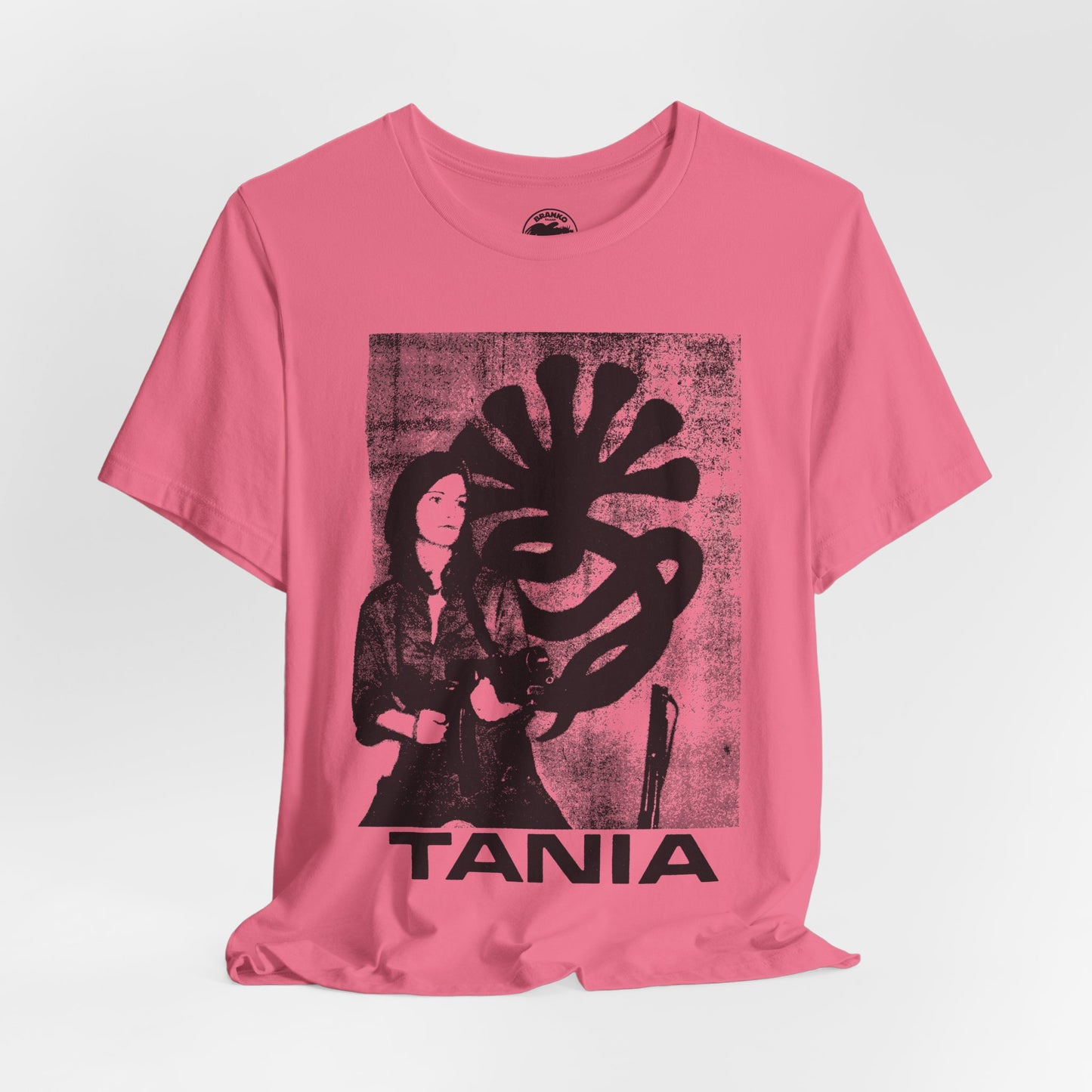 Patty Hearst as "Tania" (Graphic with Vintage Print Effect)