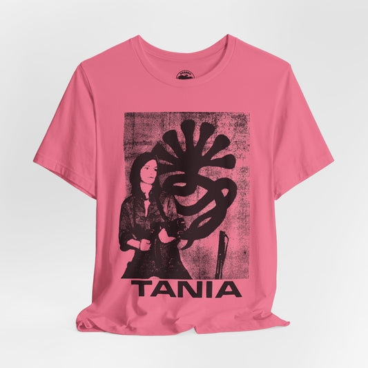 Patty Hearst as "Tania" (Graphic with Vintage Print Effect)