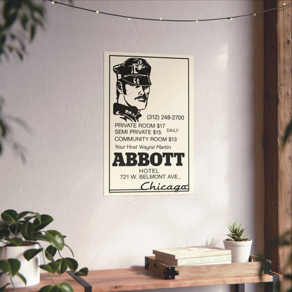 The Abbott (Chicago Gay Hotel Advertisement/70's and 80's)