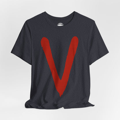 V (80's Miniseries/Replica Promo Shirt/Anti-Fascist Shirt)