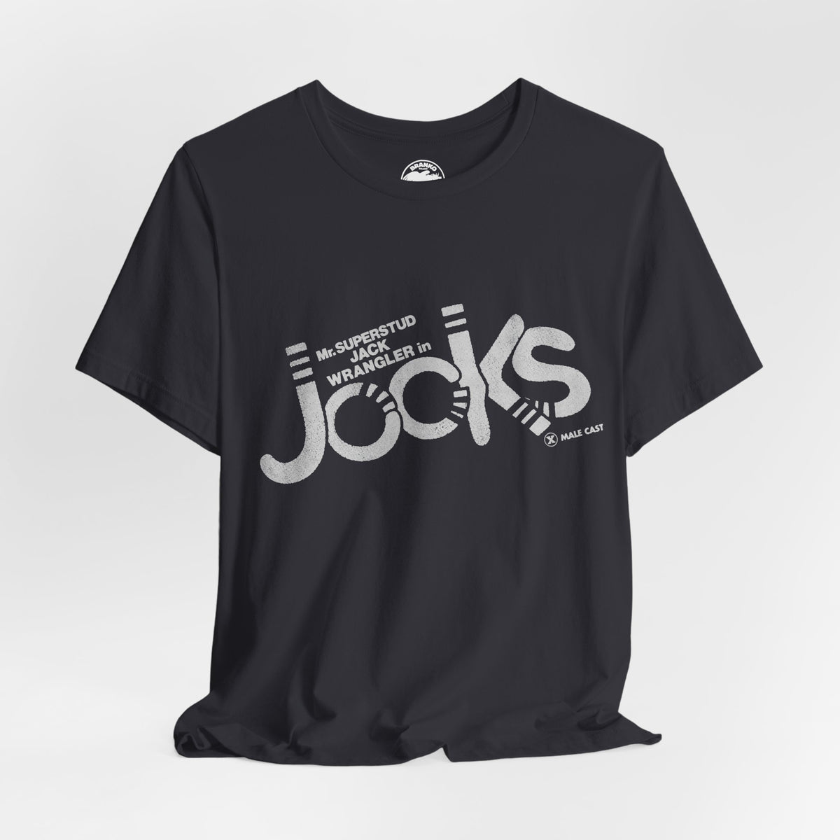 Jock's (Replica 70's Gay Adult Film Promo Tee/Jack Wrangler/70's Gay Porn)