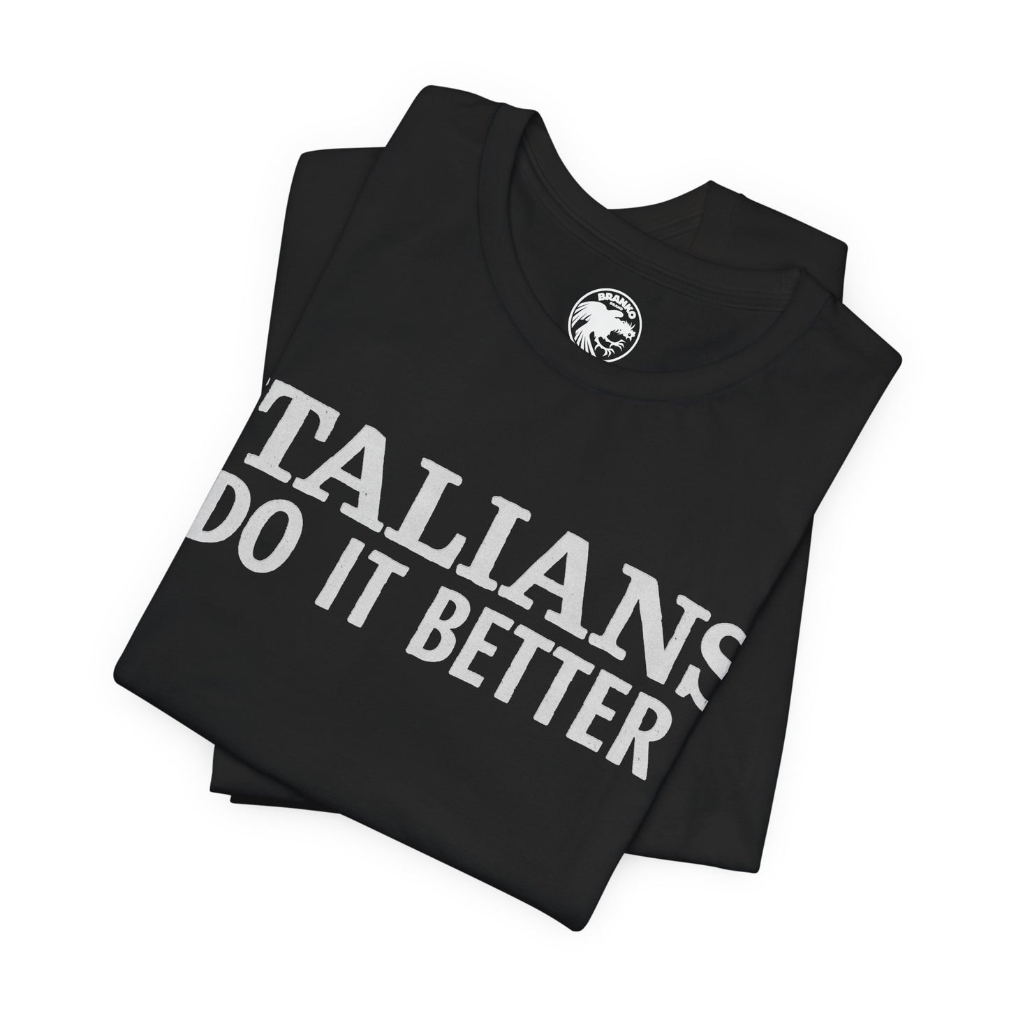 Italians Do it Better (Replica Madonna Shirt from Papa Don't Preach Video/Graphic with Vintage Print Effect)