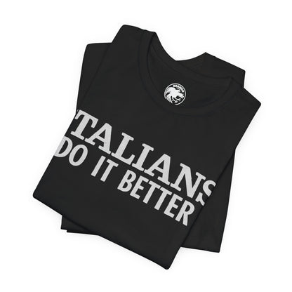 Italians Do it Better (Replica Madonna Shirt from Papa Don't Preach Video/Graphic with Vintage Print Effect)