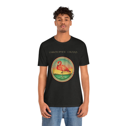 Christopher Cross (Debut Album Artwork T-Shirt with Vintage Print Effect/Yacht Rock Shirt)