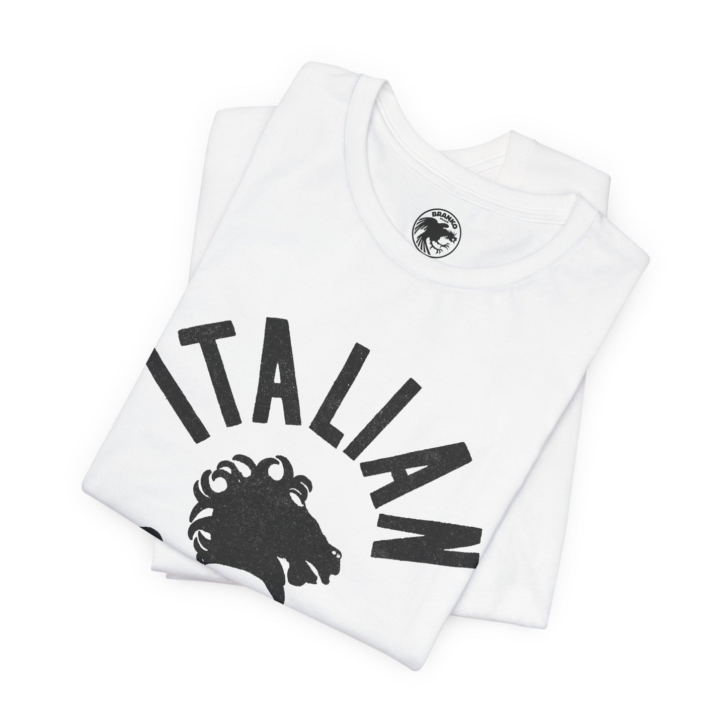 Italian Stallion (Rocky Shirt/Replica Logo with Vintage Print Effect/Rocky Balboa)