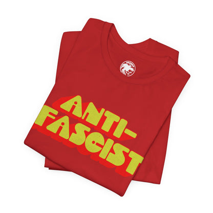 Anti-Fascist (70's Font with Vintage Print Effect)