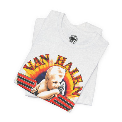 Van Halen (Replica 1984 Tour Shirt Front Design with Vintage Print Effect)