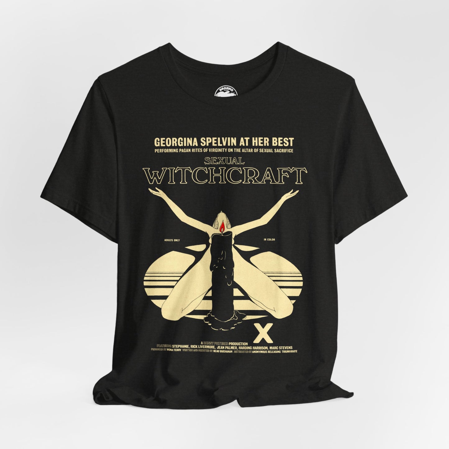 Sexual Witchcraft (1973 Adult Film/Georgina Spelvin/Vintage Porn Shirt)