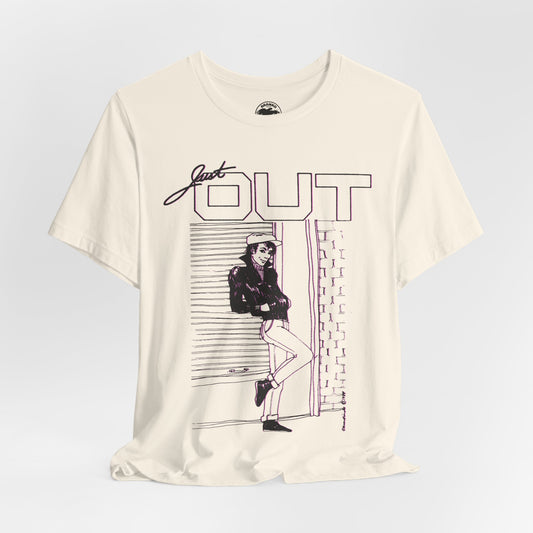 Just Out (Portland Gay and Lesbian Newspaper/1983-2013/Replica mid-80's Promo Shirt)