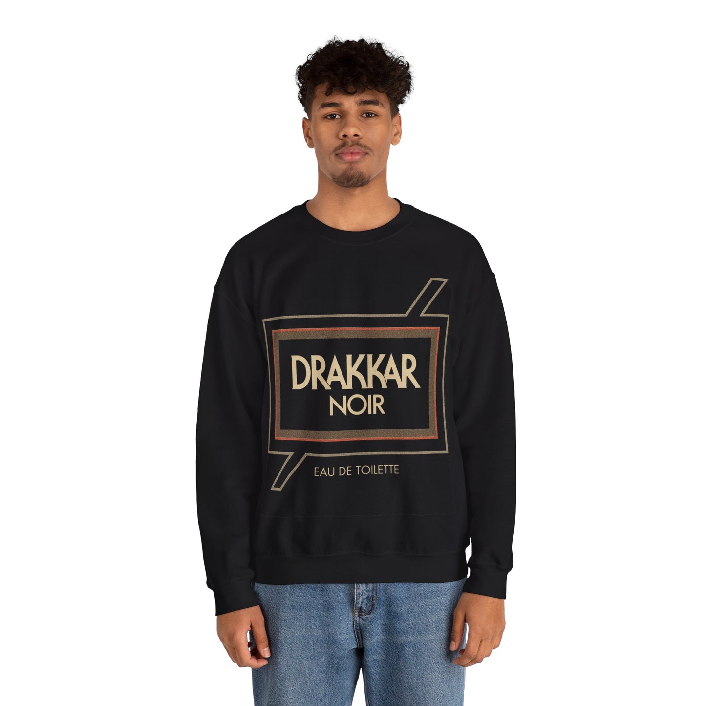 Drakkar Noir Sweatshirt (Oversized Logo with Vintage Print Effect)