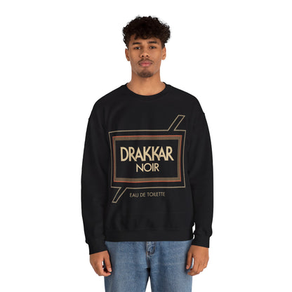 Drakkar Noir Sweatshirt (Oversized Logo with Vintage Print Effect)