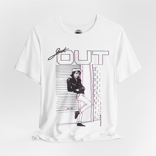 Just Out (Portland Gay and Lesbian Newspaper/1983-2013/Replica mid-80's Promo Shirt)