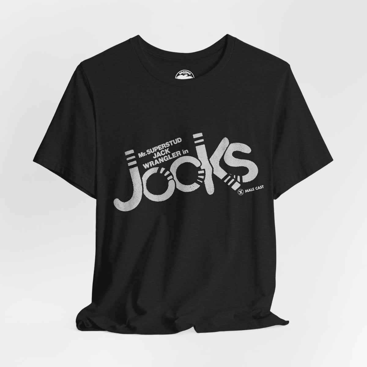 Jock's (Replica 70's Gay Adult Film Promo Tee/Jack Wrangler/70's Gay Porn)