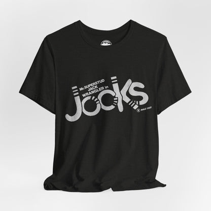 Jock's (Replica 70's Gay Adult Film Promo Tee/Jack Wrangler/70's Gay Porn)