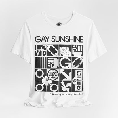 Gay Sunshine (Oversized Graphic with Vintage Print Effect/Gay Liberation Newspaper)
