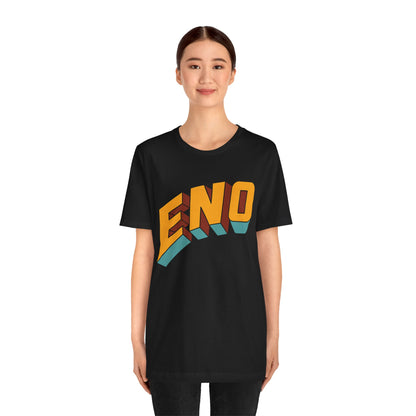 Eno (Here Come the Warm Jets Logo/Brian Eno shirt)