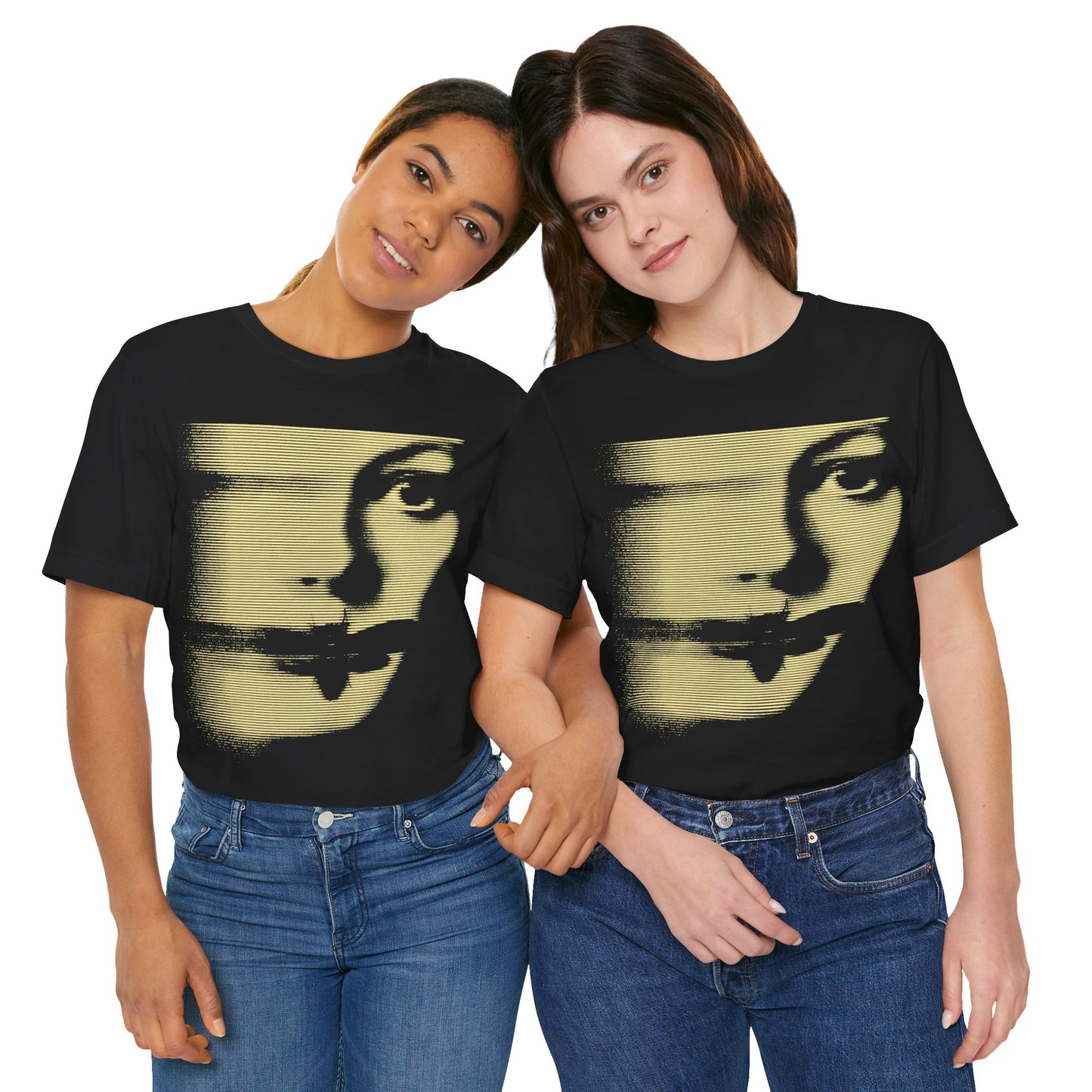 Silence of the Lambs (Large Graphic with Vintage Line Print Effect/Jodie Foster Shirt)