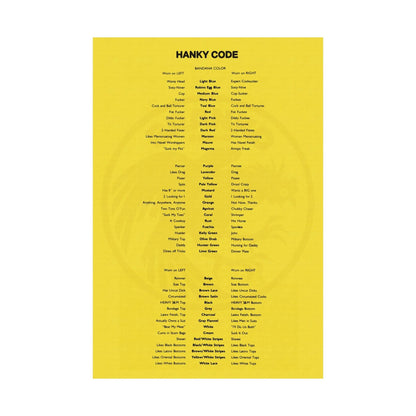 Hanky Code Poster (Branko Brand Gay Hanky Code Poster)