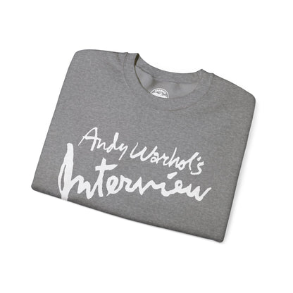 Interview Magazine Logo Sweatshirt (Replica Promo Sweatshirt/Andy Warhol's Interview Magazine)