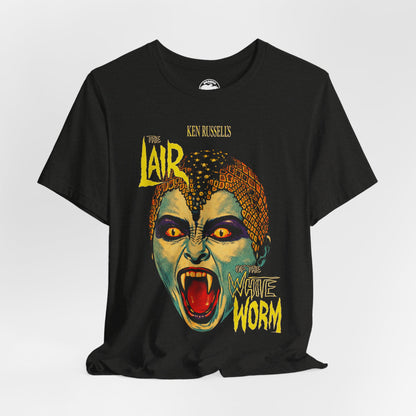 Lair of the White Worm (Pop Style Graphic with Vintage Print Effect/Ken Russel Shirt)