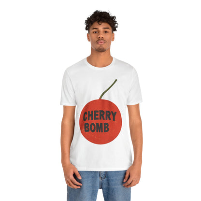 Cherry Bomb (Oversized Firecracker Graphic with Vintage Print Effect)