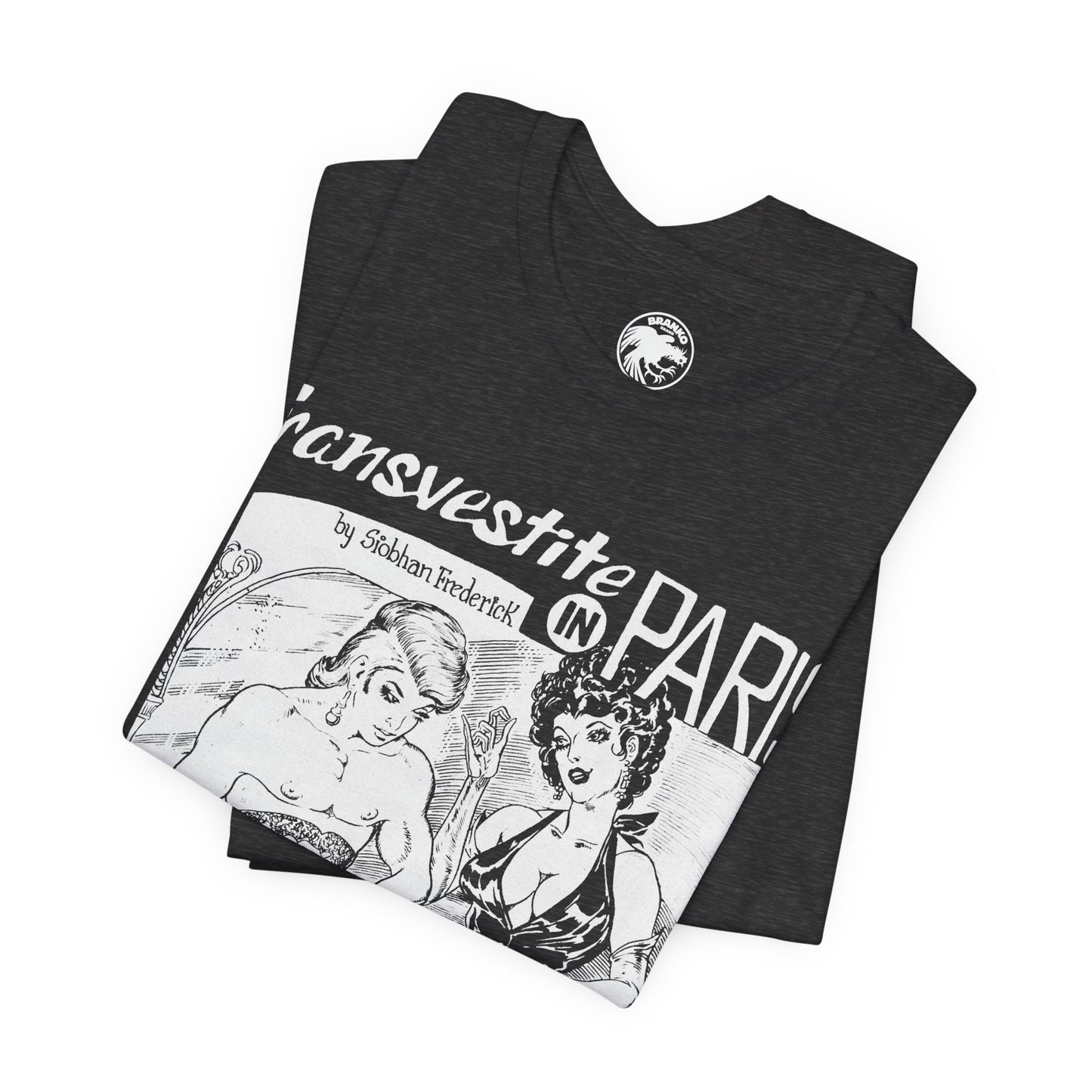 Transvestite in Paris (60's Gay Pulp Cover Artwork by Gene Bilbrew)