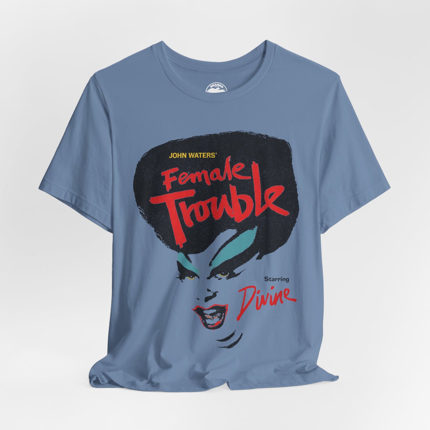 Female Trouble (John Waters/Divine/Graphic with Vintage Trashy Print Effect)