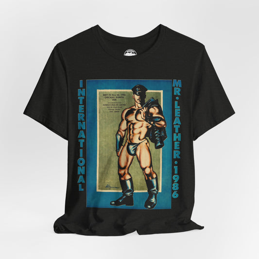 International Mr. Leather 1986 (Replica Promo Shirt/Gay Leatherman Contest/Vintage Gay Leather)
