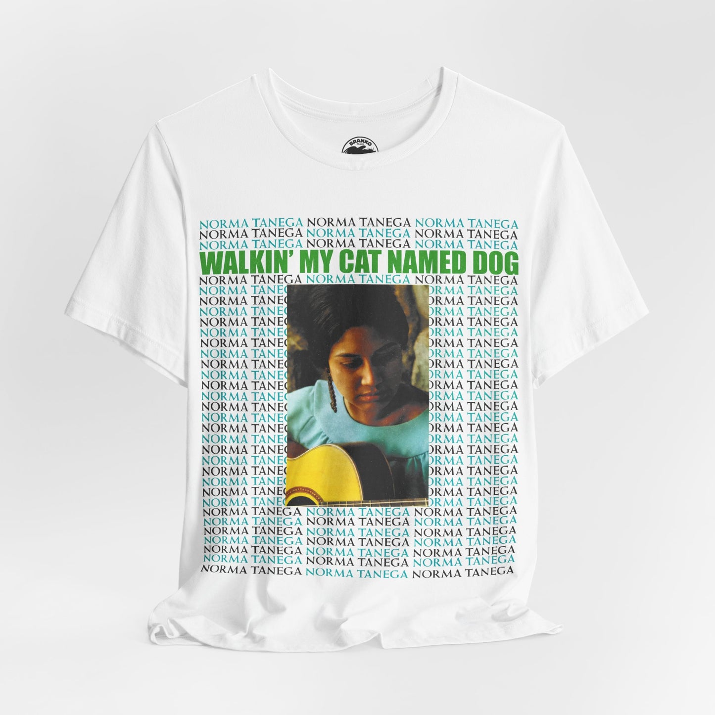 Norma Tanega (Oversized Walkin' My Cat Named Dog Graphic with Vintage Print Effect)