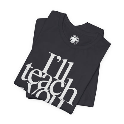 I'll teach you how to fuck. (Replica Madonna Sex Book Promo Graphic)