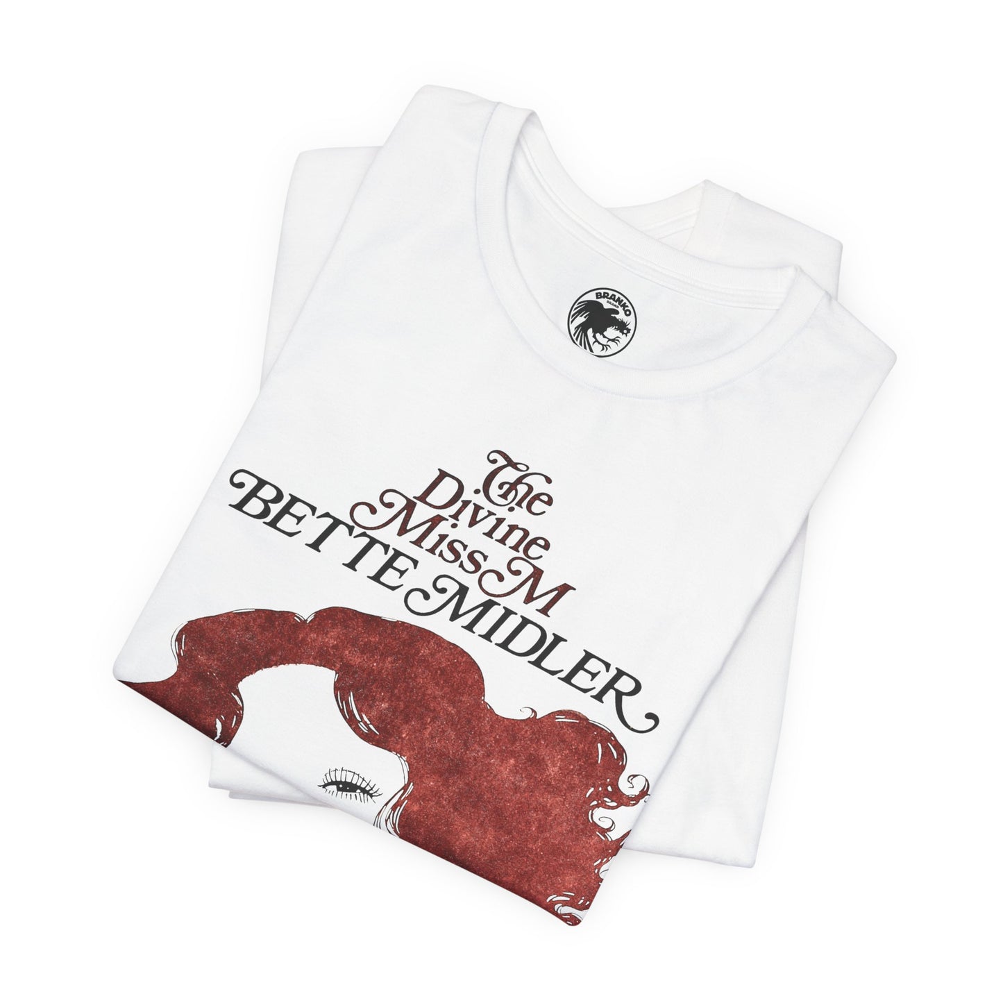 Bette Midler (Replica Diving Miss M Tour Shirt/Graphic with Vintage Print Effect)