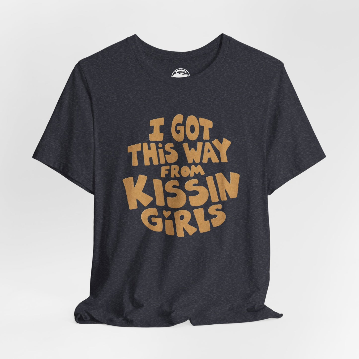 I Got This Way From Kissin’ Girls  (Replica 70's Lesbian Pride Shirt)