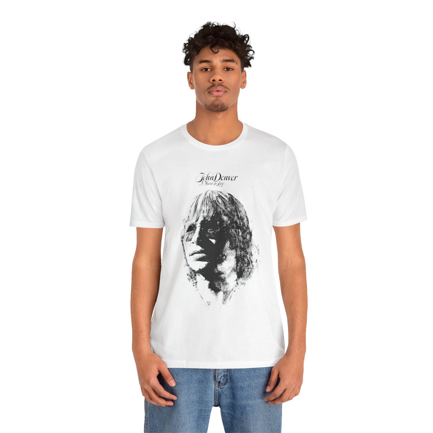 John Denver (Oversized I Want to Live Graphic Promo Tee)