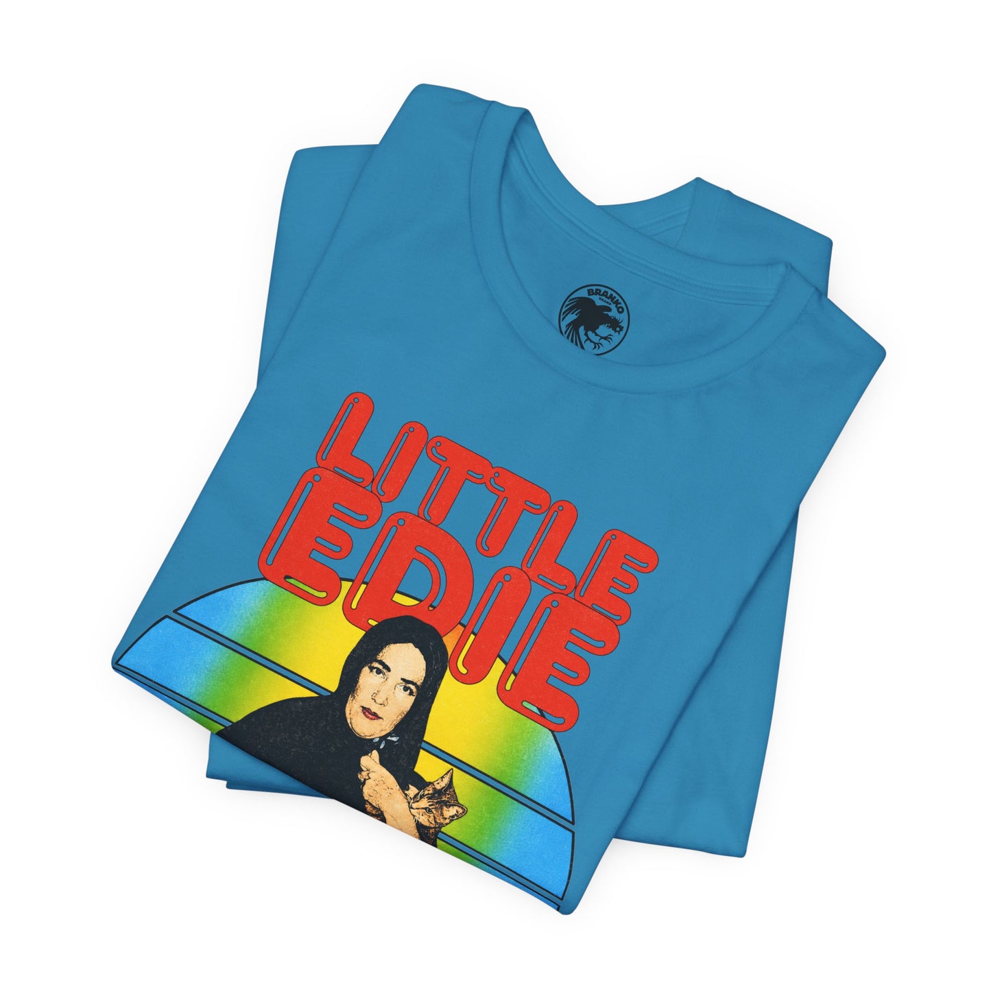 Little Edie (70's Iron On Style Graphic with Vintage Print Effect/Grey Gardens Shirt/Edith Bouvier Beale)