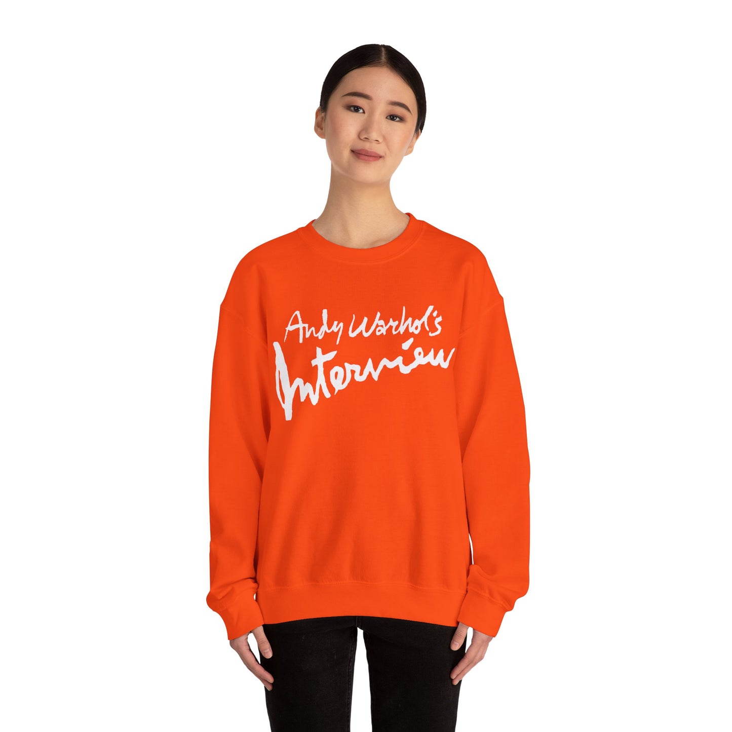 Interview Magazine Logo Sweatshirt (Replica Promo Sweatshirt/Andy Warhol's Interview Magazine)