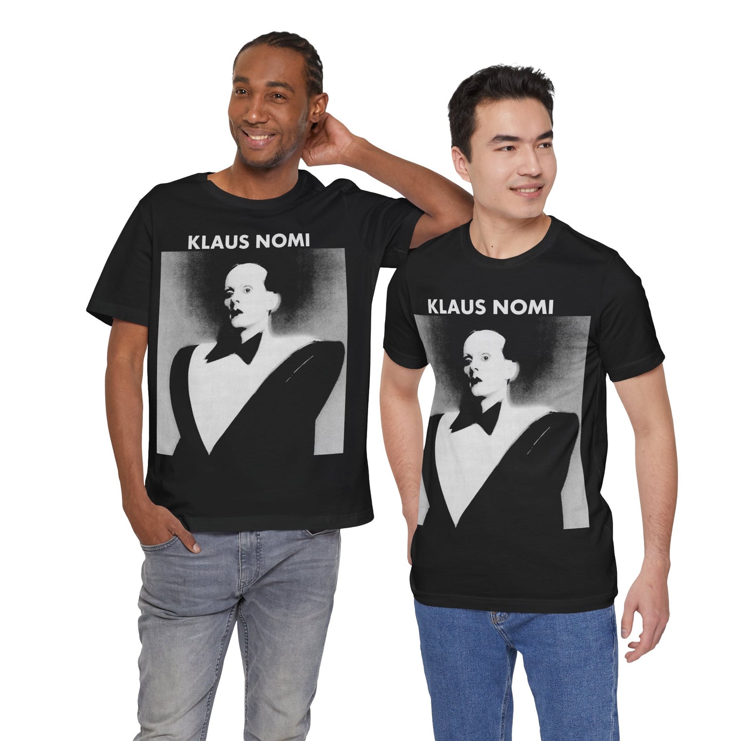 Klaus Nomi (Self Titled Debut Album Cover Art with Vintage Print Effect/Klaus Nomi Shirt)