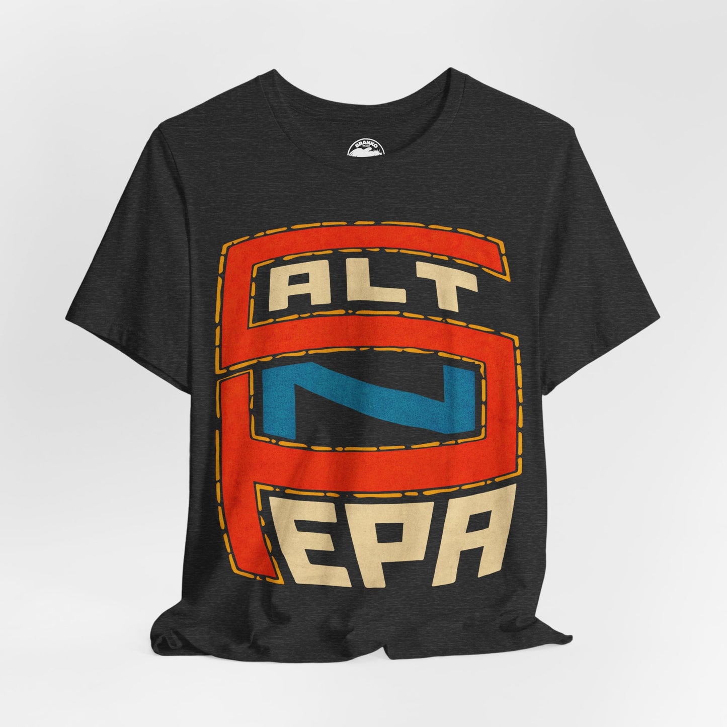 Salt-N-Pepa (Replica Promo T-Shirt/Late ’80s Early ’90s Hip Hop/Oversized Logo with Vintage Print Effect)