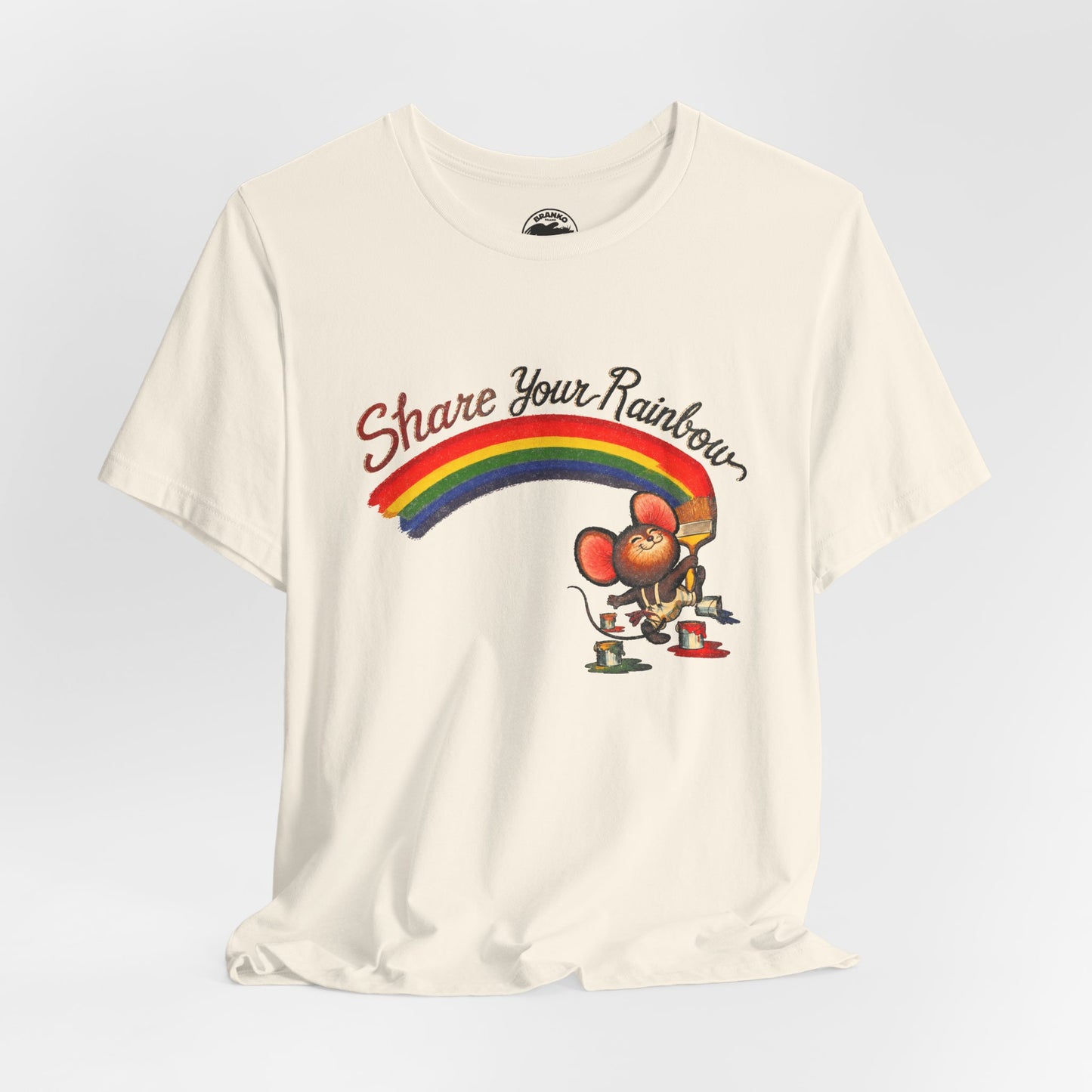 Share Your Rainbow (Replica 70's Iron-On Transfer Graphic)