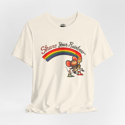 Share Your Rainbow (Replica 70's Iron-On Transfer Graphic)