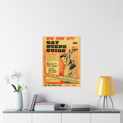 New York City Gay Scene Guide (1969 Edition Poster Reprint)