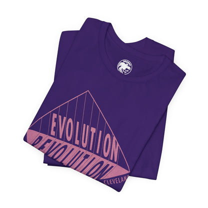 1992 Cleveland Pride (Replica Lesbian, Gay and Bi Pride Shirt/Cleveland Gay Pride/Evolution Revolution)
