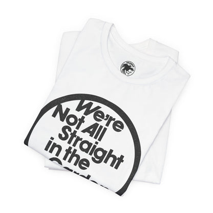 We're Not All Straight in the Garden State (Replica 70's Gay Rights Shirt/Gay New Jersey)