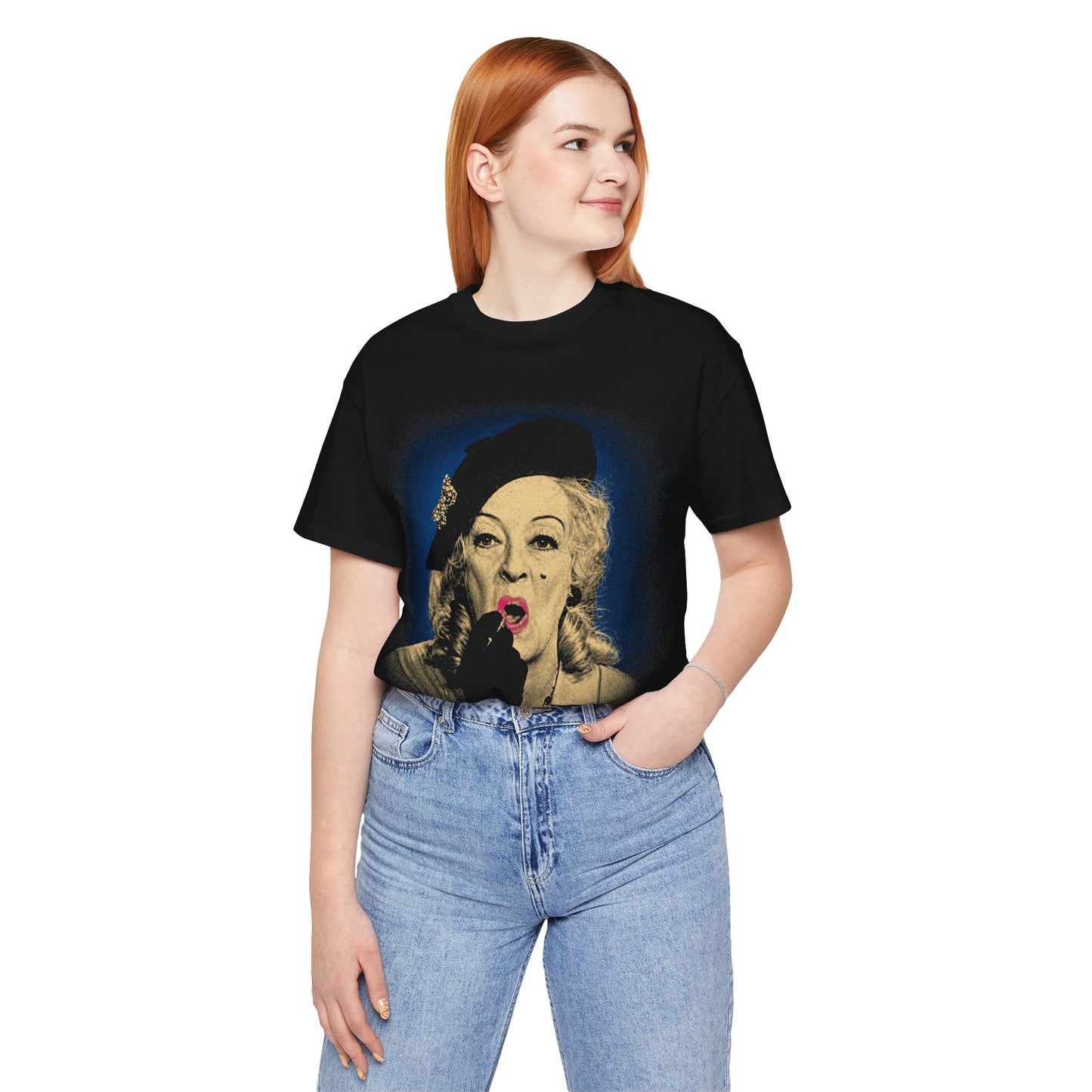 What Ever Happened to Baby Jane? (Bette Davis/Baby Jane Lipstick Shot with Vintage Print Effect)
