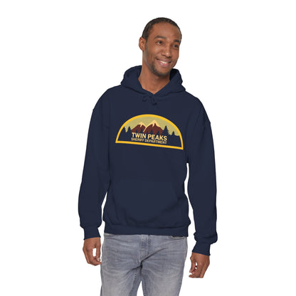 Twin Peaks Sheriff Department Hoodie (Logo with Vintage Print Effect/Twin Peaks Shirt)