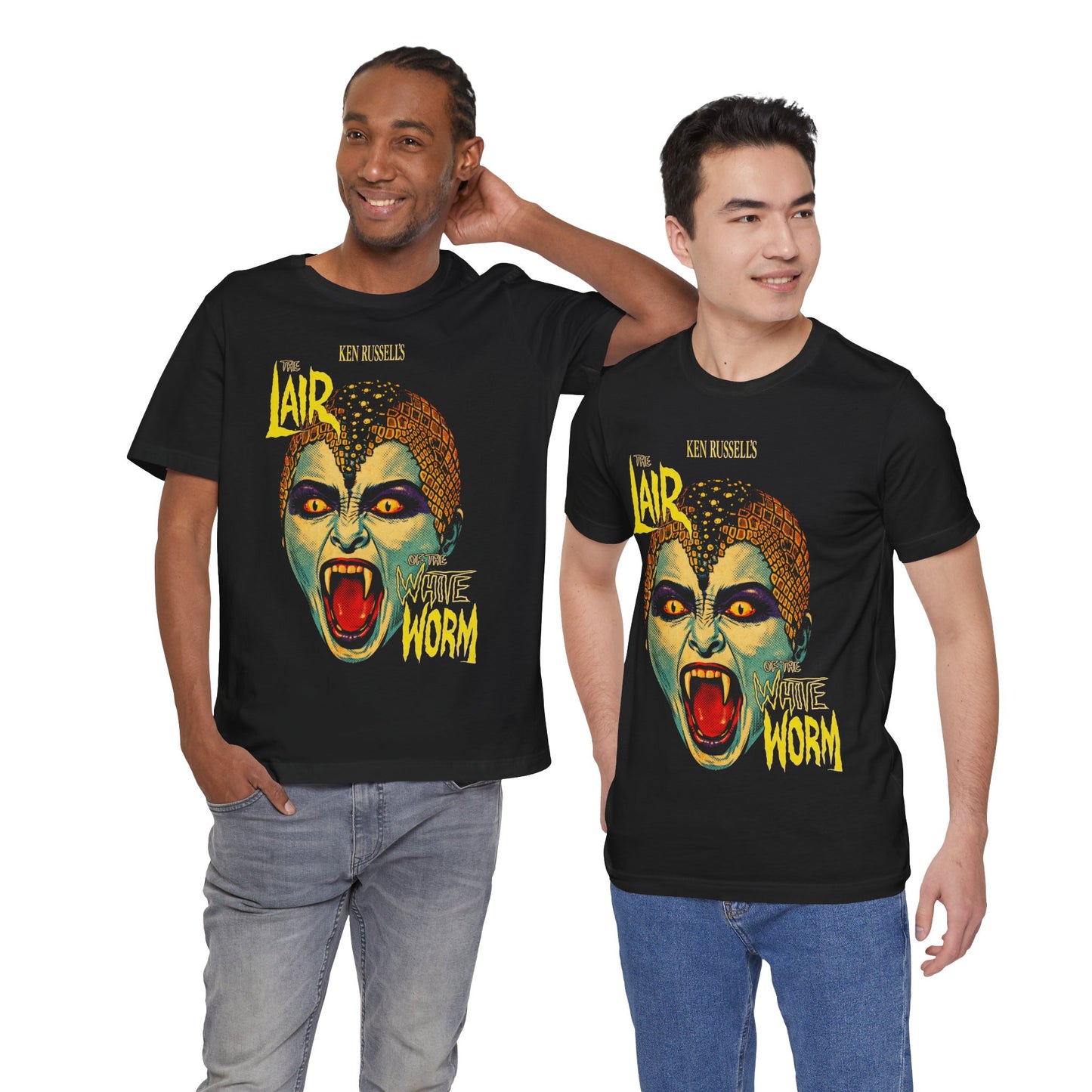 Lair of the White Worm (Pop Style Graphic with Vintage Print Effect/Ken Russel Shirt)