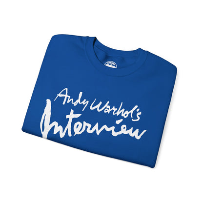 Interview Magazine Logo Sweatshirt (Replica Promo Sweatshirt/Andy Warhol's Interview Magazine)
